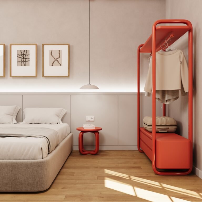 denge closet and stool in the hotel room